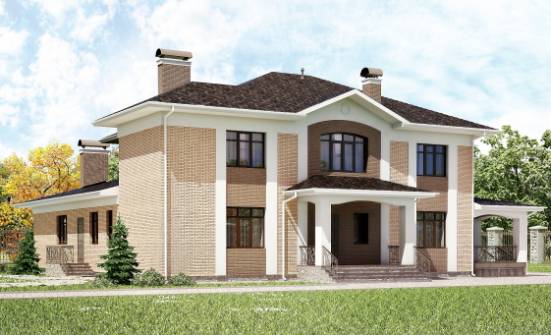 520-001-П Проект трехэтажного дома, классический домик из керамзитобетонных блоков Ливны | Проекты домов от House Expert
