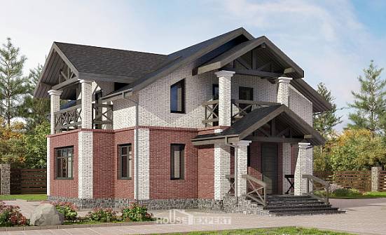 160-014-Л Проект двухэтажного дома, доступный домик из пеноблока Орел | Проекты домов от House Expert