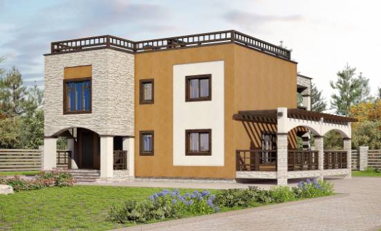 150-010-Л Проект двухэтажного дома, классический загородный дом из кирпича Ливны | Проекты домов от House Expert