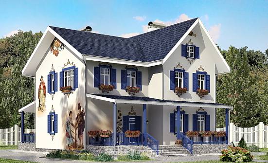 180-003-П Проект двухэтажного дома, недорогой коттедж из кирпича Орел | Проекты домов от House Expert
