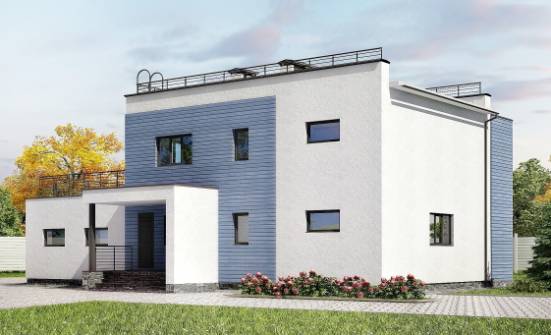 180-012-Л Проект двухэтажного дома и гаражом, красивый домик из кирпича Ливны | Проекты домов от House Expert