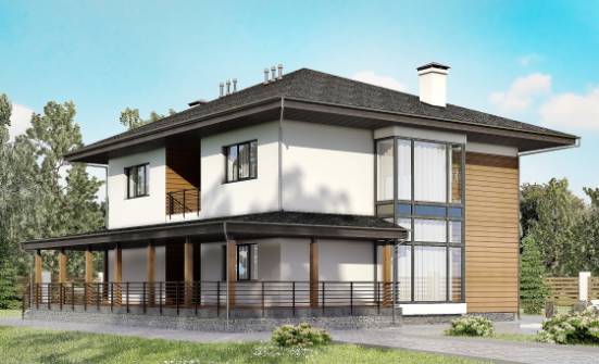 245-001-П Проект двухэтажного дома, классический домик из теплоблока Мценск | Проекты домов от House Expert