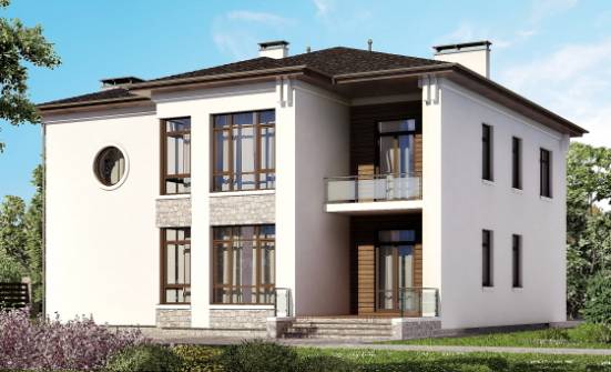 300-005-П Проект двухэтажного дома, классический дом из кирпича Ливны | Проекты домов от House Expert