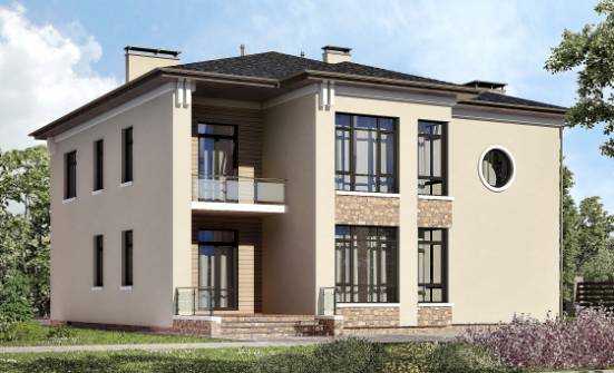300-005-Л Проект двухэтажного дома, большой коттедж из кирпича Ливны | Проекты домов от House Expert
