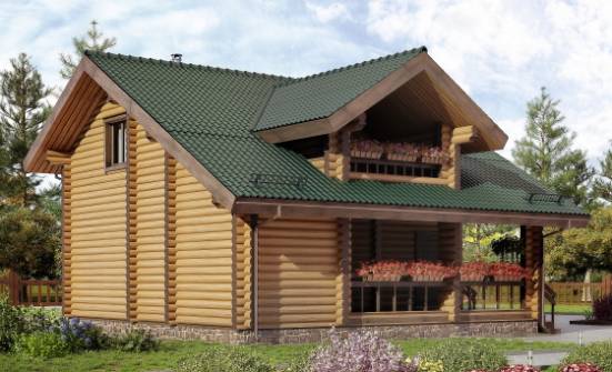 110-005-П Проект двухэтажного дома мансардой, бюджетный домик из дерева Орел | Проекты домов от House Expert