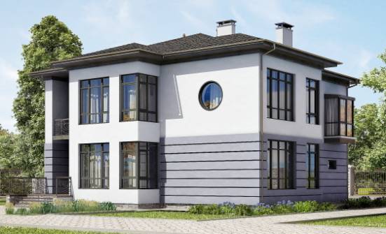 300-006-Л Проект двухэтажного дома, гараж, классический загородный дом из кирпича Орел | Проекты домов от House Expert