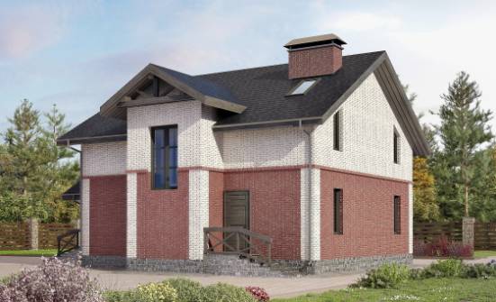 160-014-Л Проект двухэтажного дома, доступный домик из пеноблока Орел | Проекты домов от House Expert