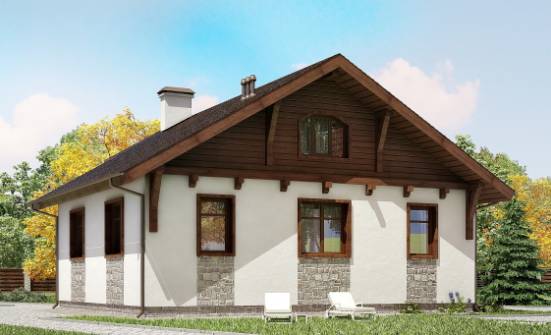 080-002-Л Проект одноэтажного дома, эконом дом из арболита Ливны | Проекты домов от House Expert