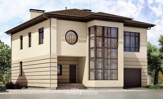 300-006-П Проект двухэтажного дома, гараж, огромный домик из кирпича Орел | Проекты домов от House Expert