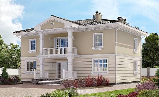 210-005-Л Проект двухэтажного дома, средний загородный дом из твинблока Ливны | Проекты домов от House Expert