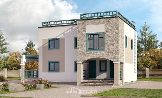 150-010-П Проект двухэтажного дома, скромный домик из кирпича Орел | Проекты домов от House Expert