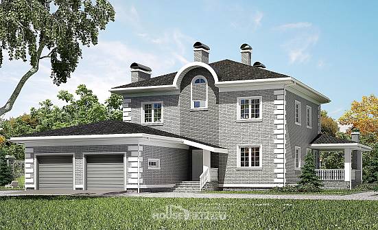 245-004-Л Проект двухэтажного дома, гараж, классический дом из кирпича Орел | Проекты домов от House Expert