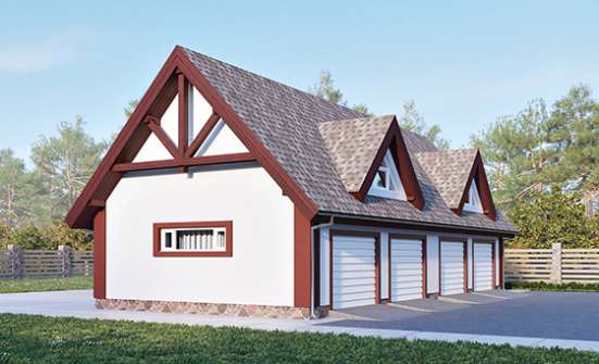 145-002-Л Проект гаража из бризолита Мценск | Проекты домов от House Expert