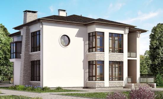 300-005-П Проект двухэтажного дома, классический дом из кирпича Ливны | Проекты домов от House Expert
