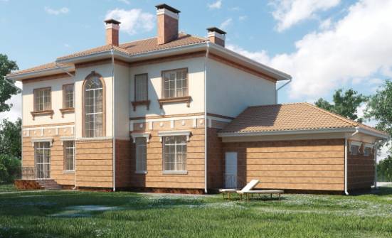 285-001-Л Проект двухэтажного дома, гараж, классический коттедж из кирпича Орел | Проекты домов от House Expert