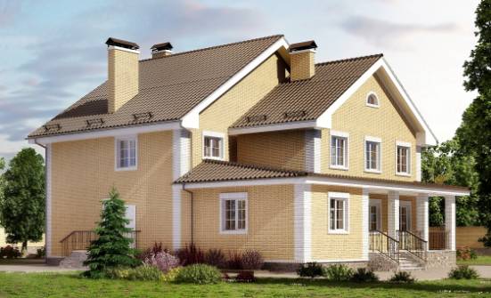 320-003-Л Проект двухэтажного дома, большой коттедж из бризолита Орел | Проекты домов от House Expert