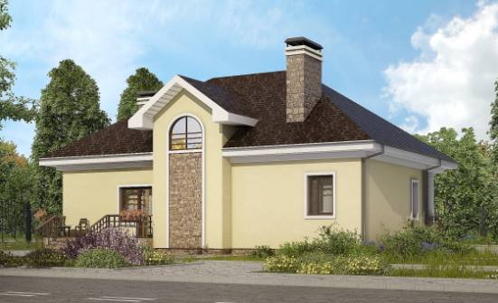 150-008-Л Проект двухэтажного дома мансардой, небольшой коттедж из арболита Ливны | Проекты домов от House Expert
