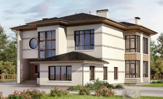 345-001-П Проект двухэтажного дома, просторный дом из твинблока Мценск | Проекты домов от House Expert