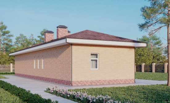 110-006-П Проект бани из теплоблока Ливны | Проекты одноэтажных домов от House Expert