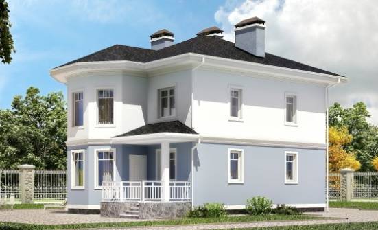 120-001-П Проект двухэтажного дома, простой коттедж из бризолита Мценск | Проекты домов от House Expert