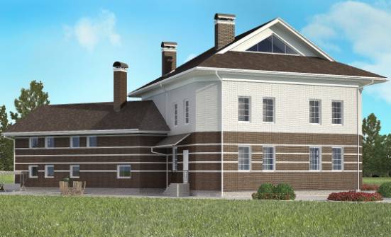 410-001-П Проект двухэтажного дома, гараж, красивый загородный дом из кирпича Орел | Проекты домов от House Expert