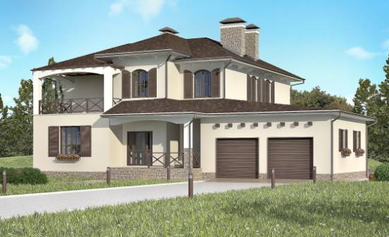 285-002-П Проект двухэтажного дома, гараж, классический коттедж из кирпича Ливны | Проекты домов от House Expert