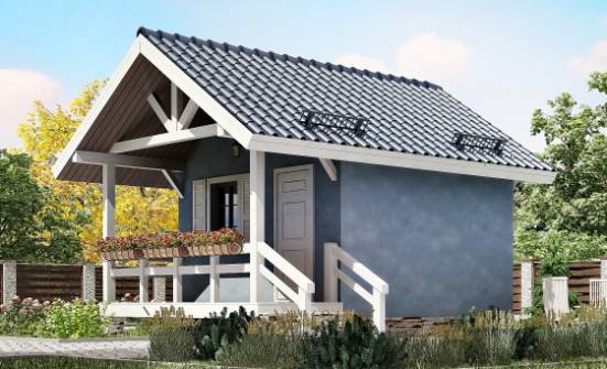 020-001-П Проект одноэтажного дома, недорогой коттедж из дерева Орел | Проекты домов от House Expert
