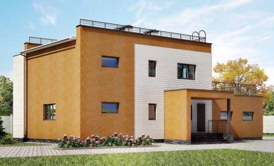 180-012-П Проект двухэтажного дома и гаражом, уютный загородный дом из кирпича Орел | Проекты домов от House Expert