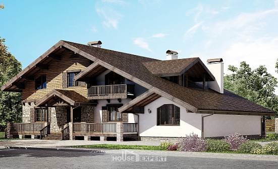 320-002-П Проект двухэтажного дома с мансардой, классический коттедж из кирпича Мценск | Проекты домов от House Expert