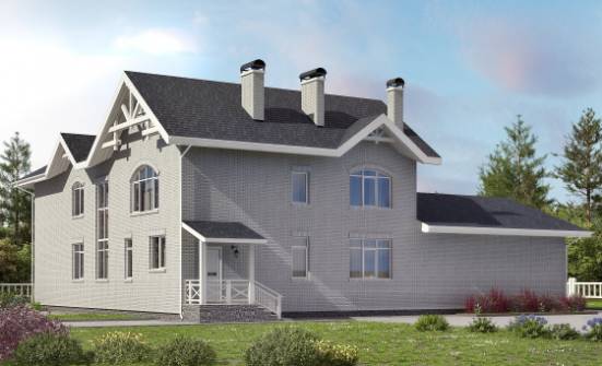 340-004-П Проект двухэтажного дома, красивый дом из теплоблока Ливны | Проекты домов от House Expert