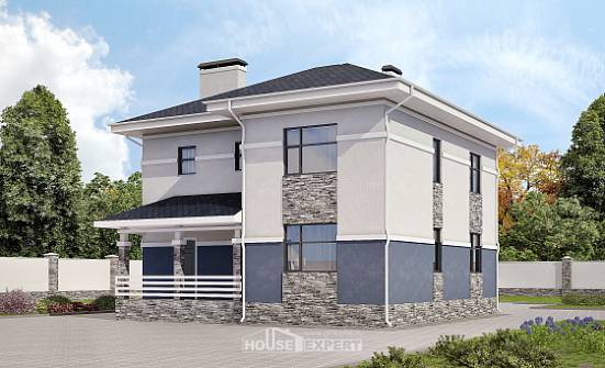 150-014-Л Проект двухэтажного дома, компактный дом из бризолита Ливны | Проекты домов от House Expert