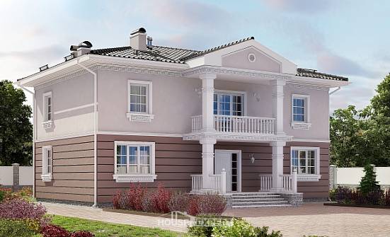 210-005-П Проект двухэтажного дома, средний дом из пеноблока Ливны | Проекты домов от House Expert
