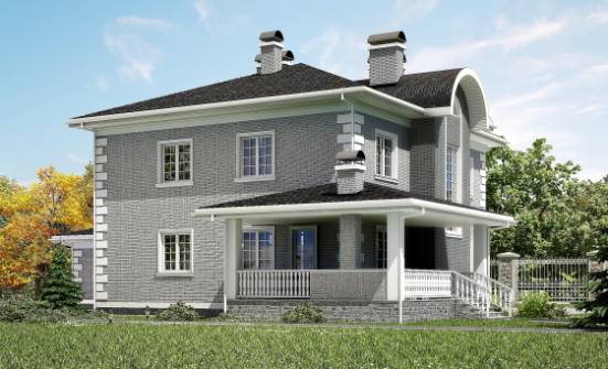 245-004-Л Проект двухэтажного дома, гараж, классический дом из кирпича Орел | Проекты домов от House Expert
