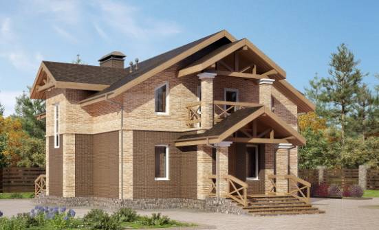 160-014-П Проект двухэтажного дома, красивый дом из арболита Ливны | Проекты домов от House Expert